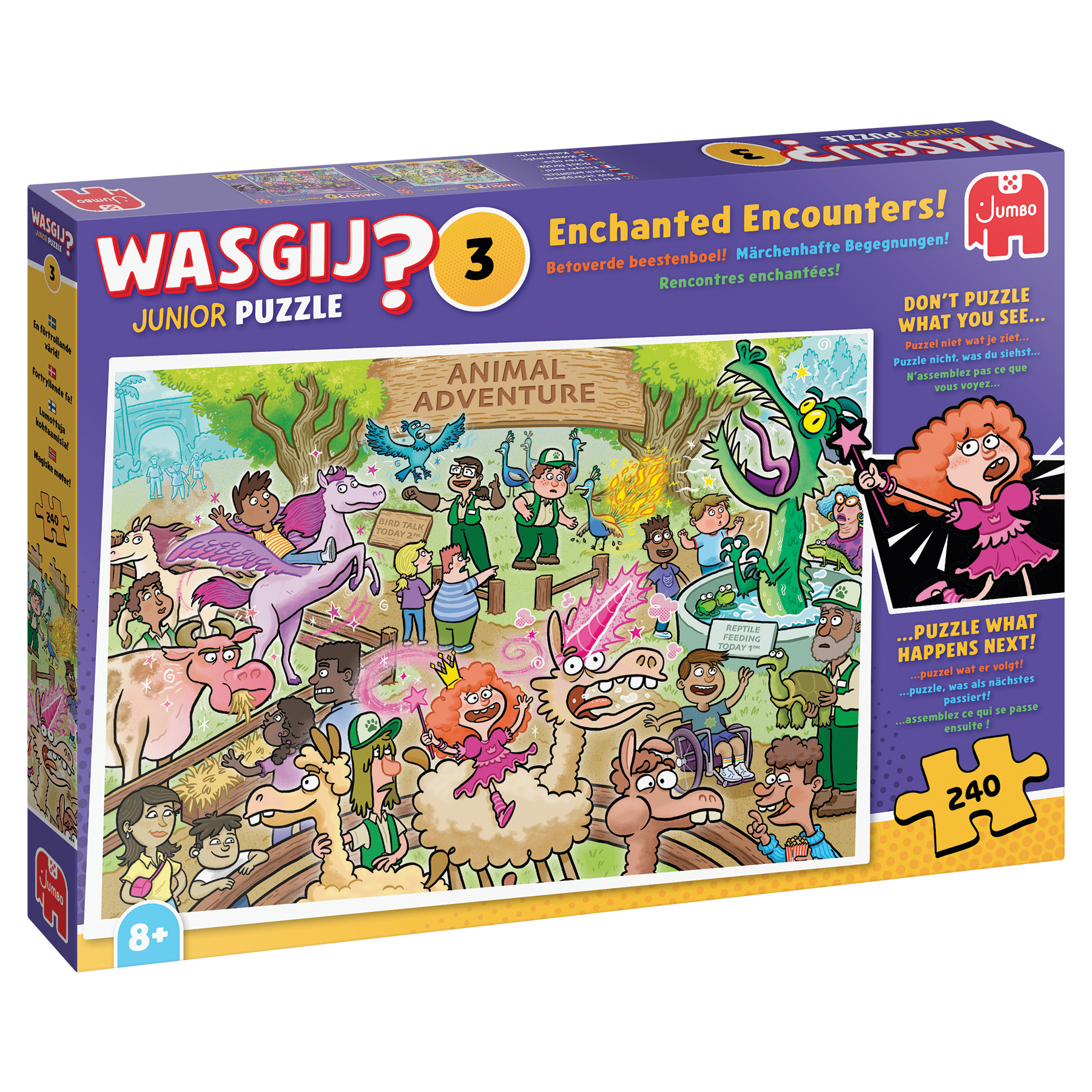 Puzzel 240 st. Wasgij Junior 3 - Betoverde beestenboel! Puzzel 240 st. Wasgij Junior 3 - Betoverde beestenboel!