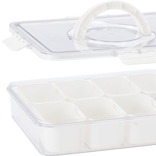 Snack voorraaddoos met deksel 9-delig 310x235x65mm