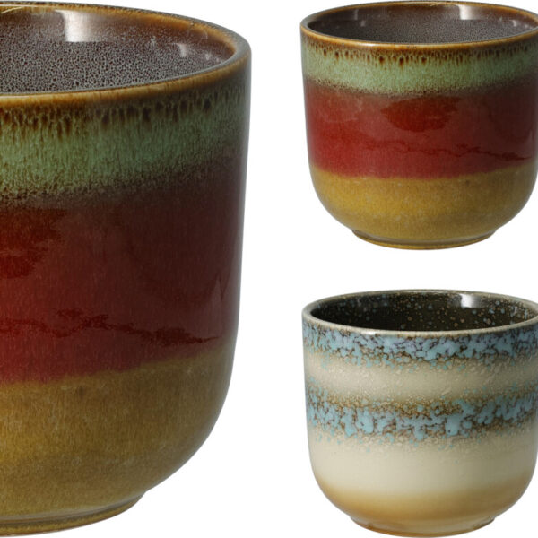 Bloempot Earth porselein 12cm