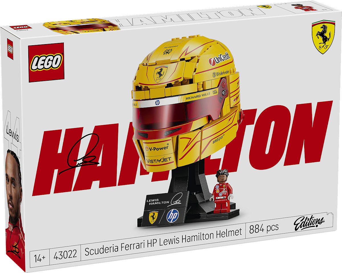 LEGO Editions Sports Ferrari HP helm van Lewis Hamilton LEGO Editions Sports Ferrari HP helm van Lewis Hamilton