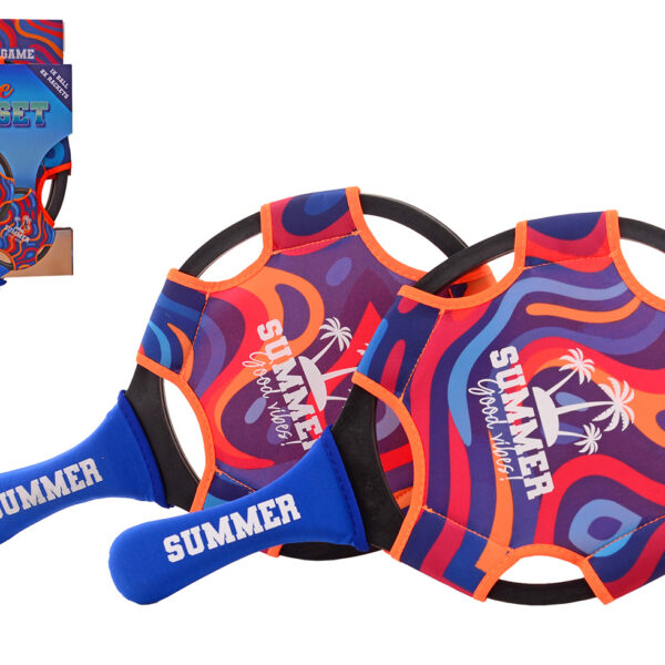 Neoprene beach set met bal in net