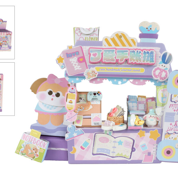 Kawaii knutselkraampje speelgoed paars 15,5cm