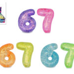 Six Seven sugar squishy cijfer 2stuks 10cm