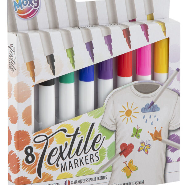 Moxy Textielstiften 8 stuks