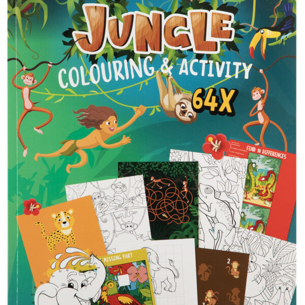 Moxy Kleur en activiteitenboek jungle A4 - 64 vellen