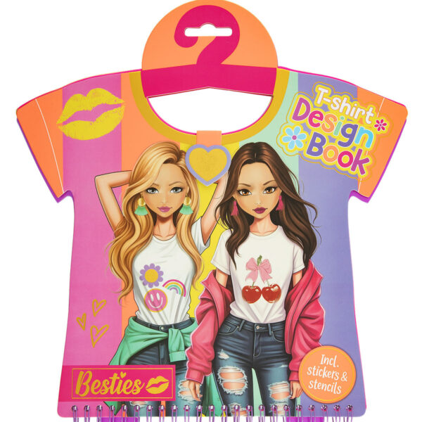 Besties T-shirt design book - 20 vellen