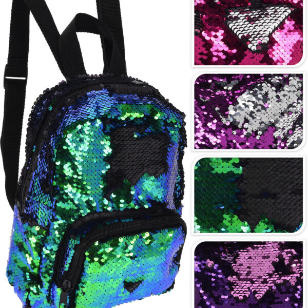 Rugzakklein pailletten 4 ass