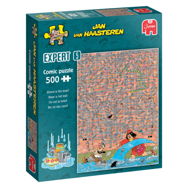 Puzzel 500 st. JvH Expert 5 - Waar is het Lek!