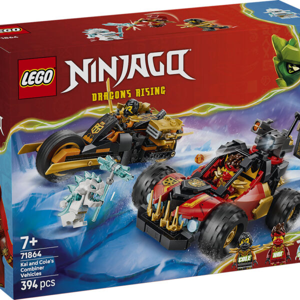 LEGO Ninjago Kai en Cole's combivoertuigen