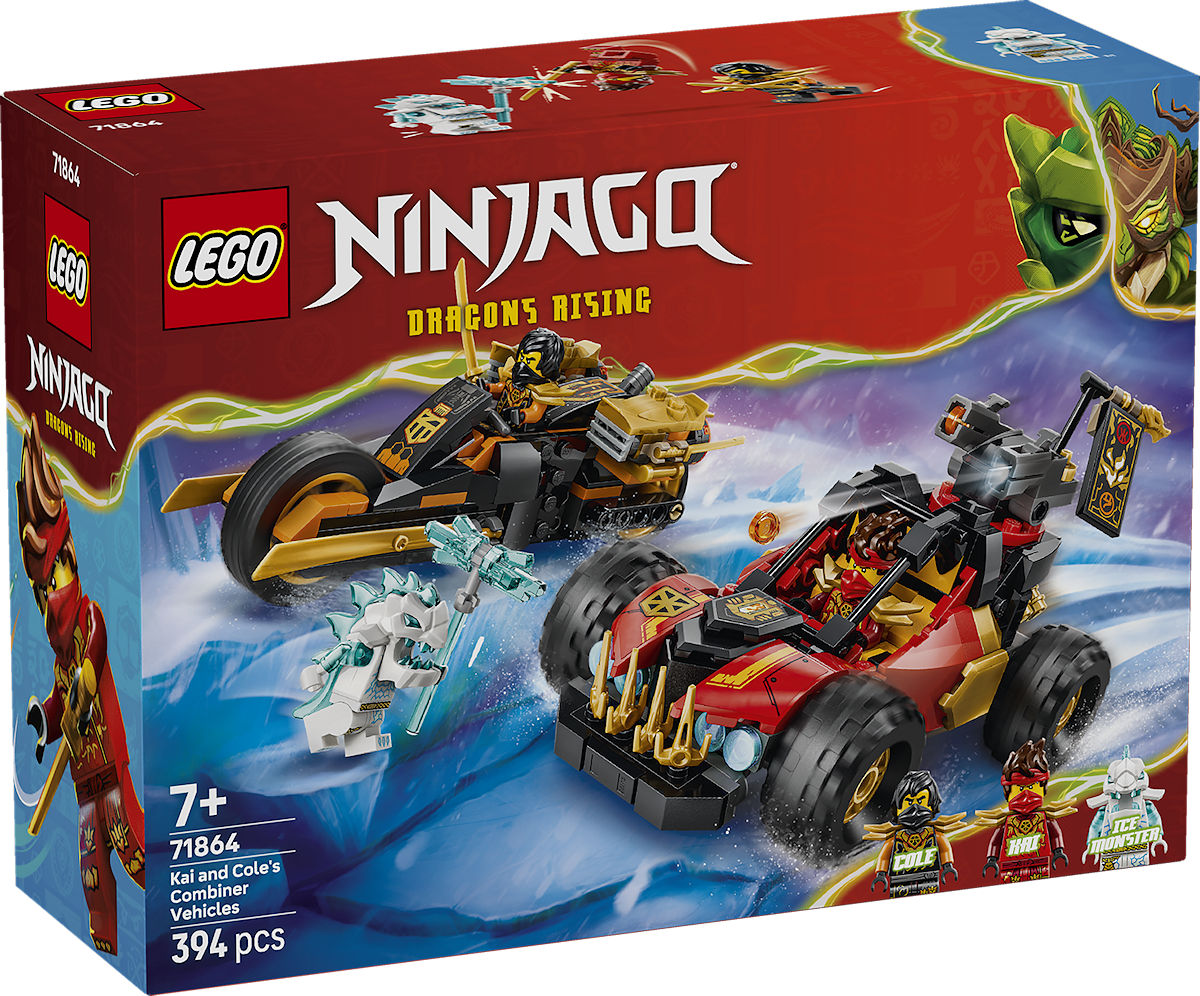 LEGO Ninjago Kai en Cole's combivoertuigen LEGO Ninjago Kai en Cole's combivoertuigen