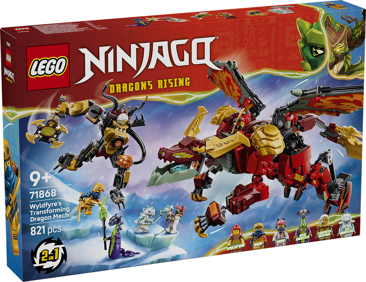 LEGO Ninjago Wyldfyre's transformerende drakenmecha LEGO Ninjago Wyldfyre's transformerende drakenmecha