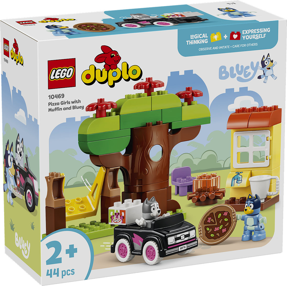 DUPLO Bluey Pizzameisjes met Muffin en Bluey DUPLO Bluey Pizzameisjes met Muffin en Bluey