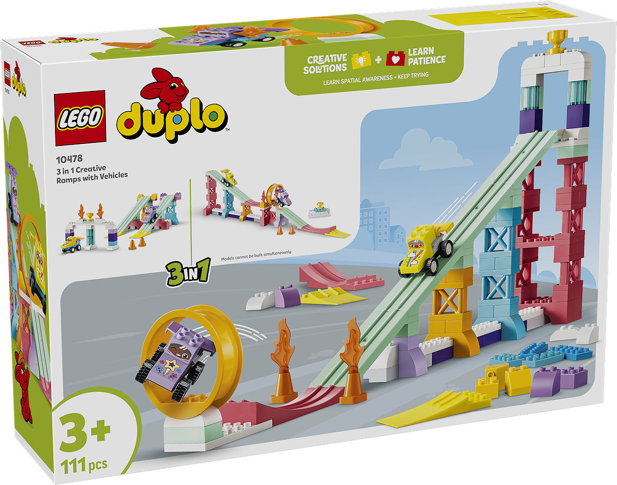 DUPLO Stad 3-in-1 creatieve hellingen met voertuigen DUPLO Stad 3-in-1 creatieve hellingen met voertuigen