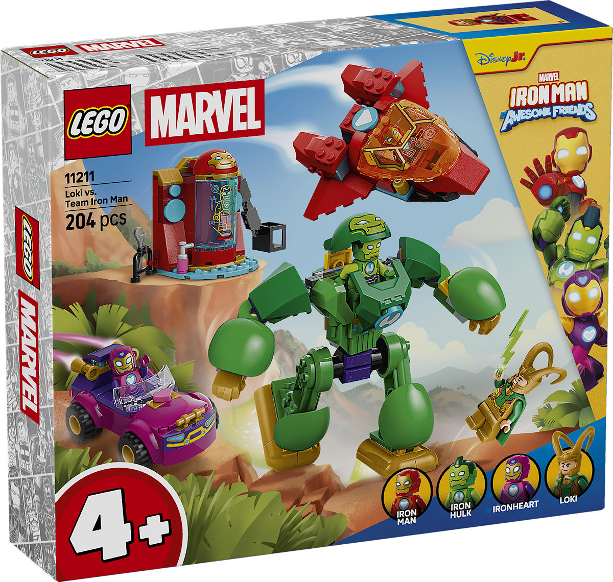 LEGO Marvel Loki tegen Team Iron Man LEGO Marvel Loki tegen Team Iron Man