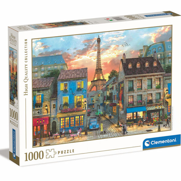 Clementoni Puzzel High Quality 1000 stukjes Streets of Paris