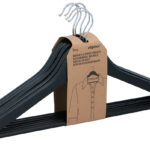 Alpina Kledinghanger zwart 44x23cm 5 stuks
