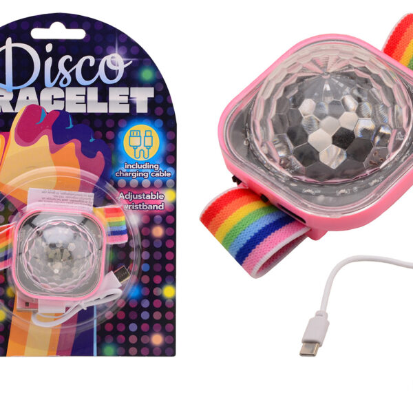 Oplaadbare pols disco armband