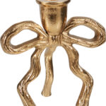 Kandelaar Strik 11cm - Goud