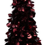 Boom Tinsel 46cm - Donker rood