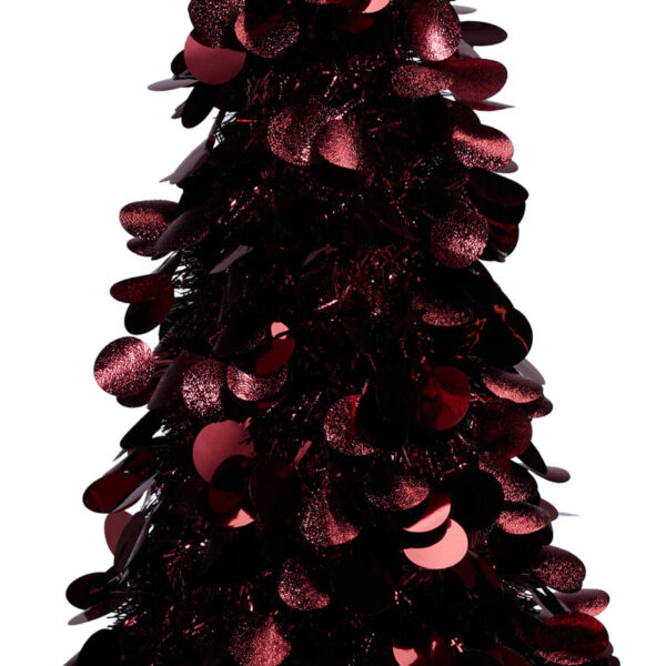 Boom Tinsel 46cm - Donker rood