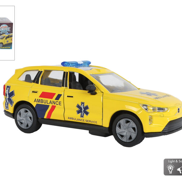 Kids Globe Ambulance Volvo EX90 die cast L/G 13,5cm