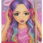 Besties Aankleed stickerboek neon A4 - 10 vellen