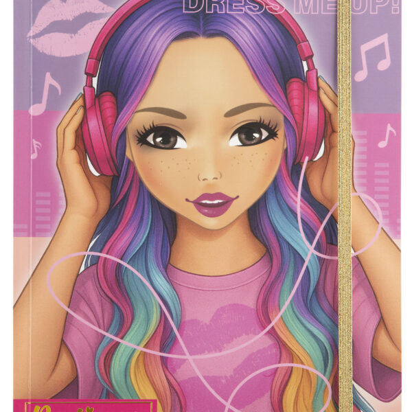 Besties Aankleed stickerboek neon A4 - 10 vellen