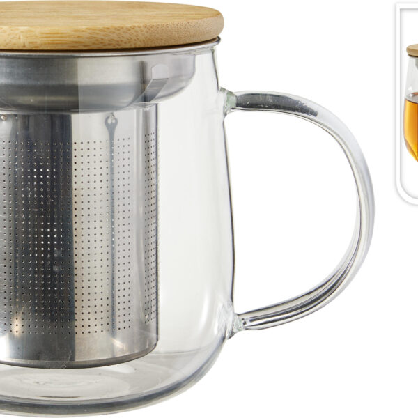 Theeglas met filter 510ml