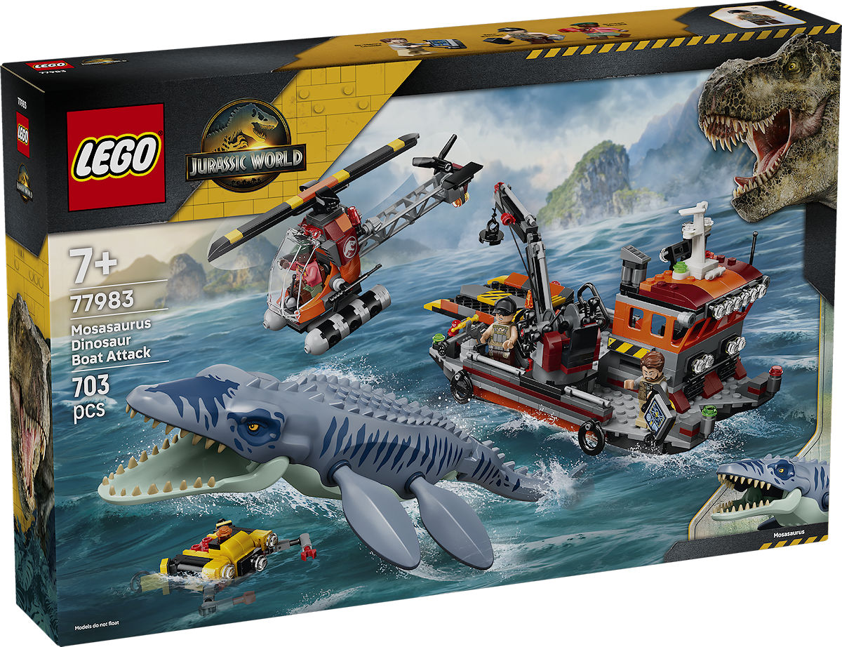 LEGO Jurassic World Mosasaurus bootaanval LEGO Jurassic World Mosasaurus bootaanval