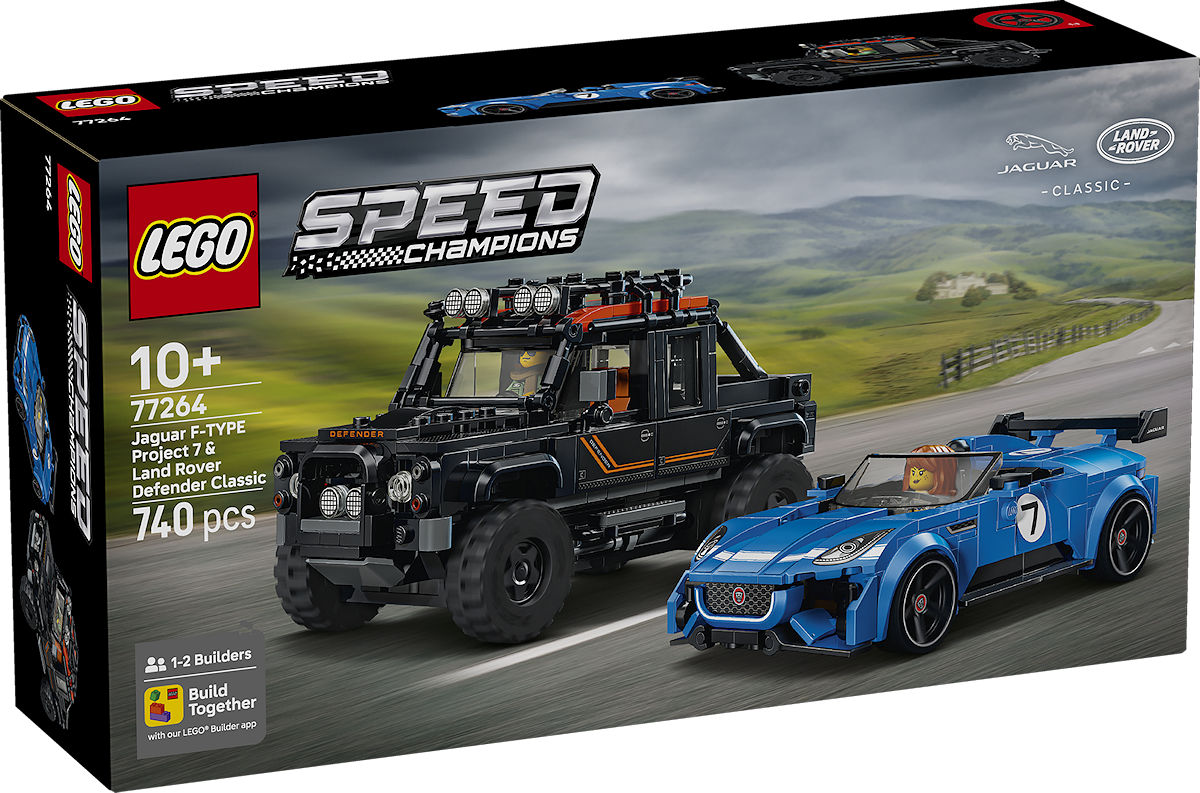 LEGO Speed Champions Jaguar Project 7 en Land Rover Defender LEGO Speed Champions Jaguar Project 7 en Land Rover Defender