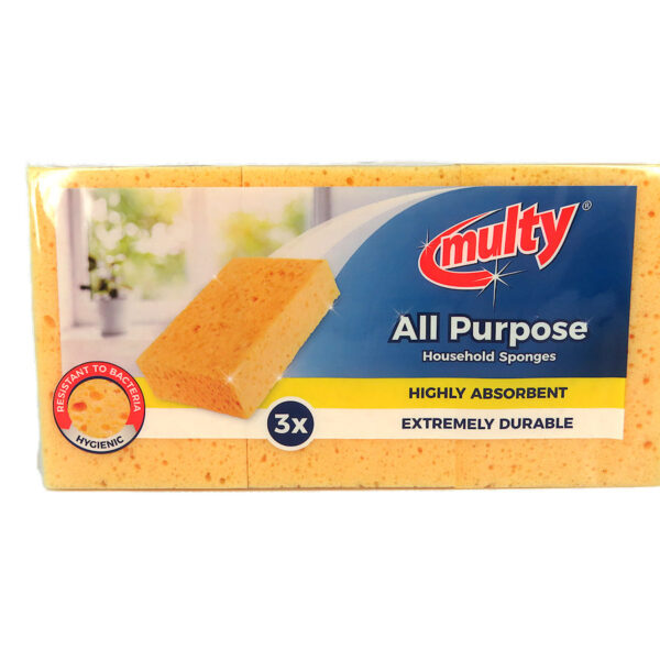 Multy Hydrocel huishoudspons 14x9cm 3 stuks