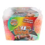 Loom Bands stapelbox 3laags 10000 bands 23x19x16cm