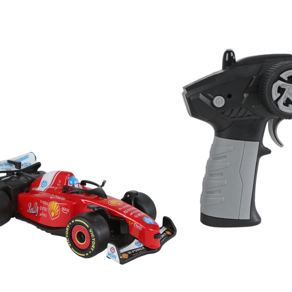 Roadstar Formula race auto met licht 2.4GHz 13,5cm - Rood