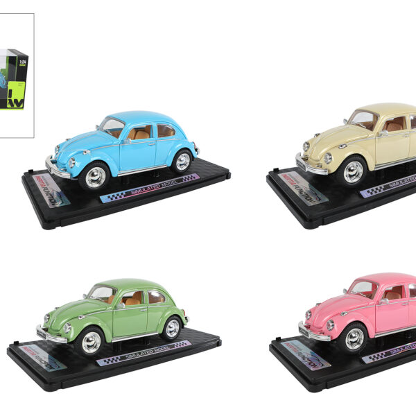 Retro auto frictie 4ass 1:24 18cm