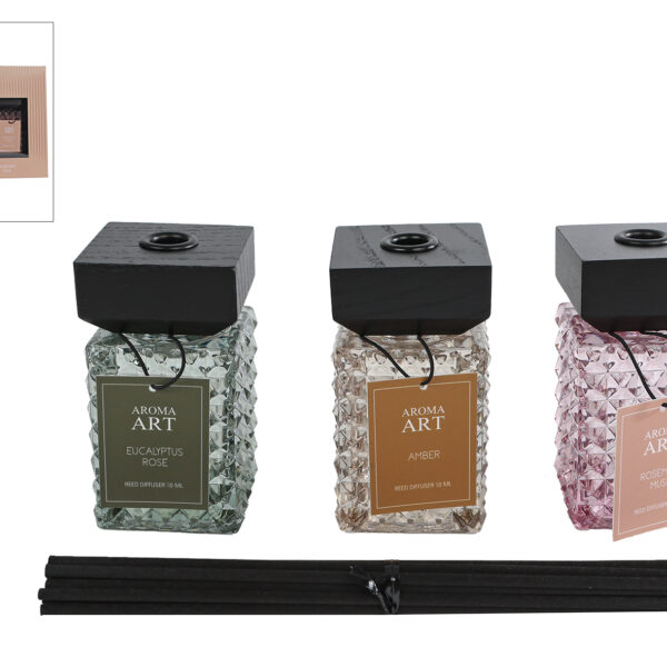 Diffuserset Aroma Art 3x50ml glas 3ass