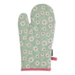 LM Keukenhandschoen 18x33cm - Daisy Flowers groen