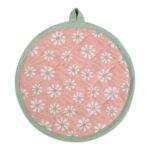 LM Pannenlap rond20cm - Daisy Flowers roze