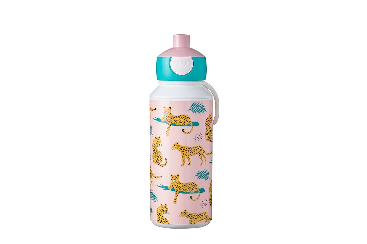 Mepal Campus Leopard - drinkfles pop-up 400 ml Mepal Campus Leopard - drinkfles pop-up 400 ml