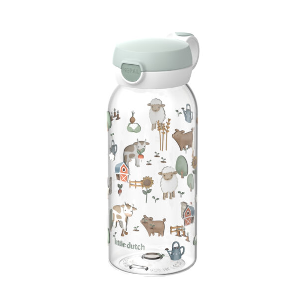 Mepal Campus Little Farm - drinkfles met flipdop 600 ml