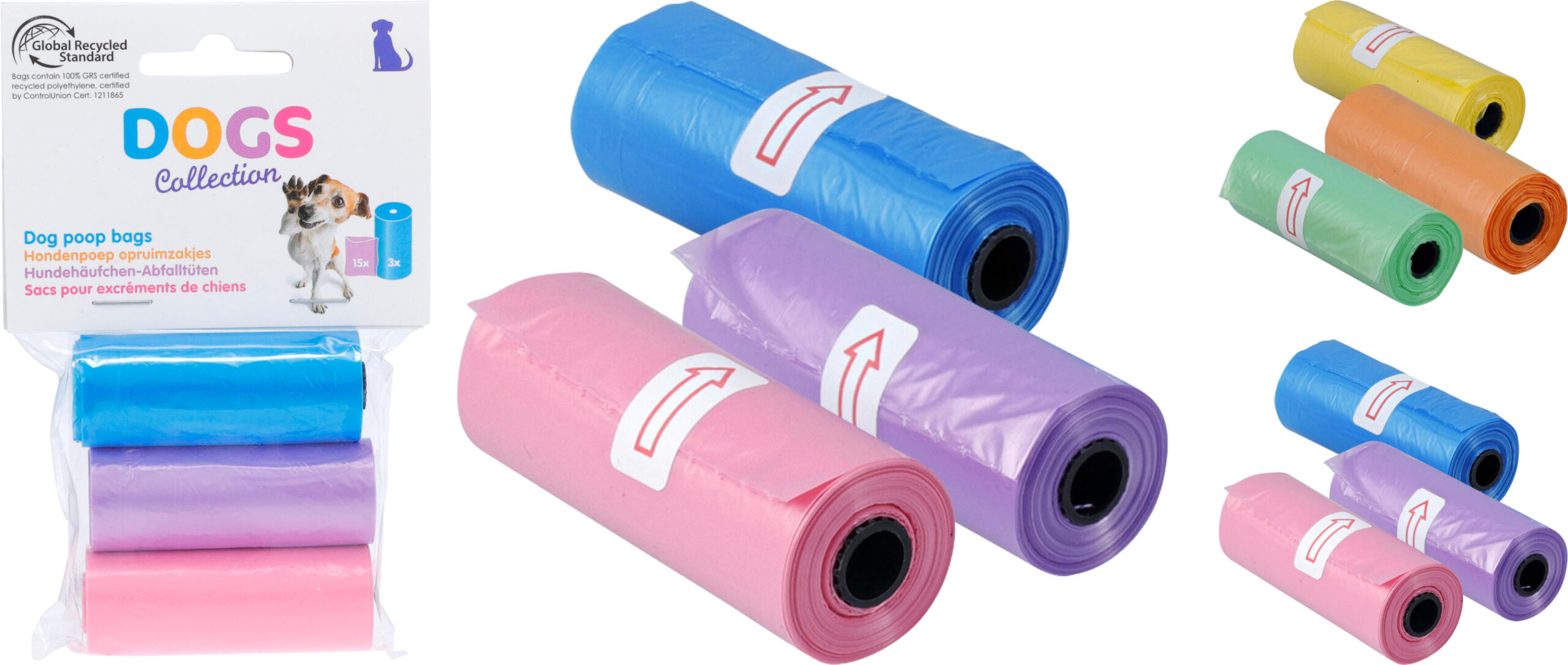 Hondenpoepzakjes 3x15 stuks Hondenpoepzakjes 3x15 stuks