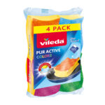 Vileda Pur Active schuurspons non-scratch 4 stuks