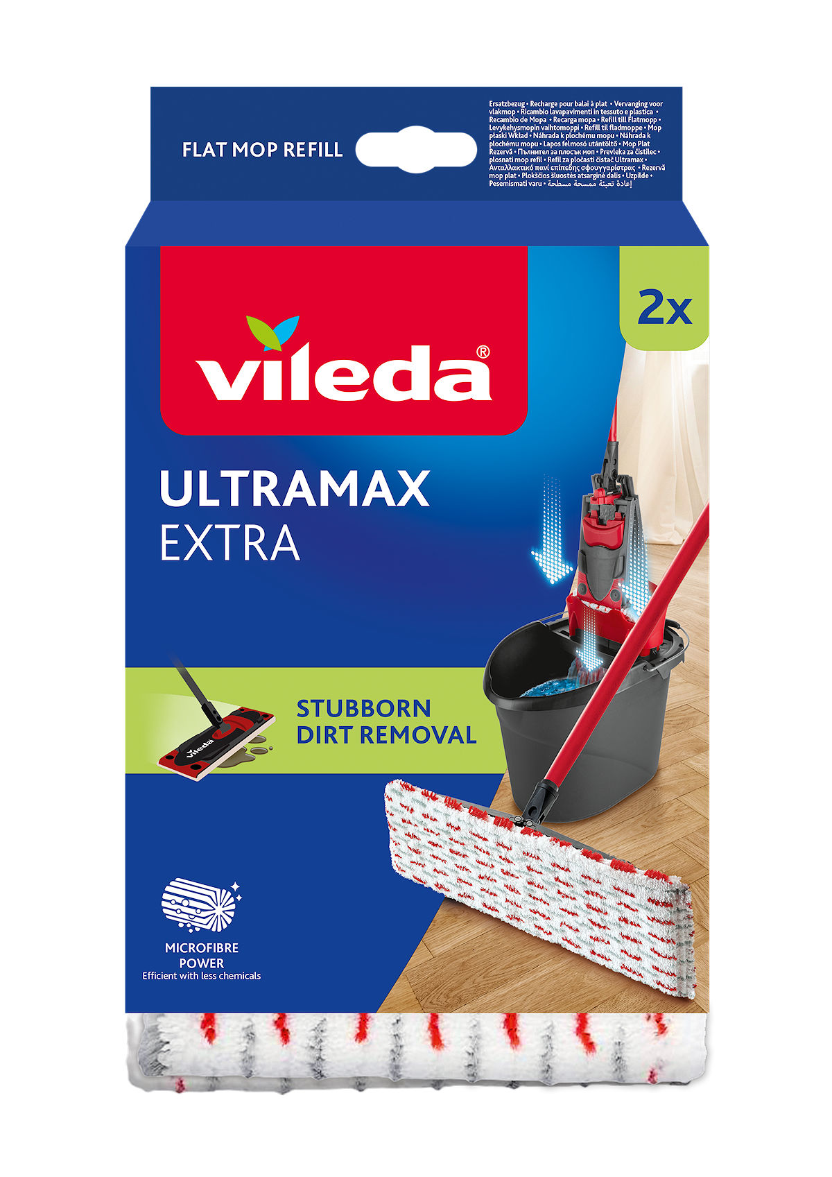 Vileda Ultramax vloerwisser vervangingsspons Vileda Ultramax vloerwisser vervangingsspons