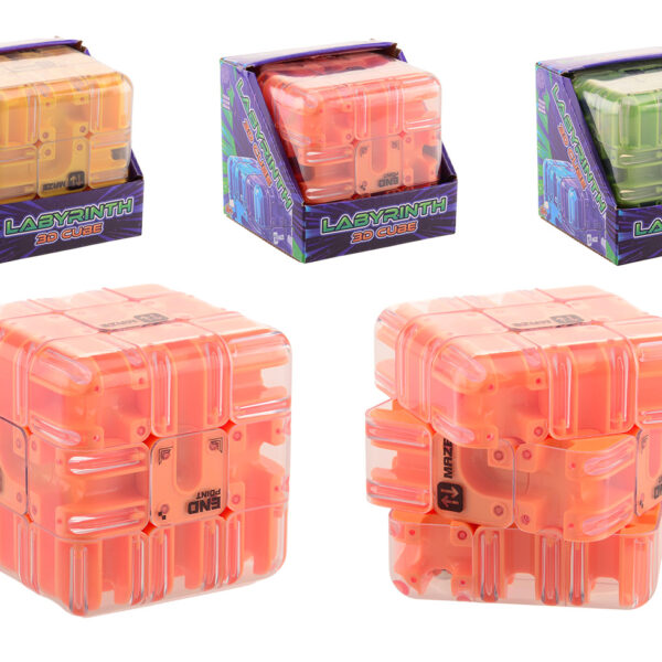 Labyrintpuzzelkubus in doos
