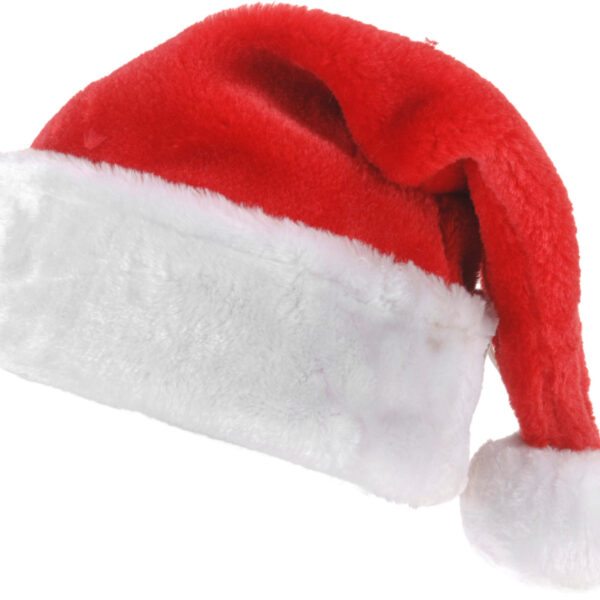 Kerstmuts pluche 40x30cm