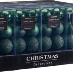 Kerstbal Onbreekbaar 5.00cm 16 stuks - Groen