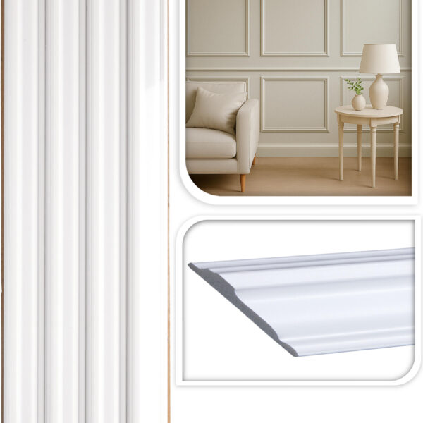 Decoratieve wand sierlijst set 4-delig 60cm