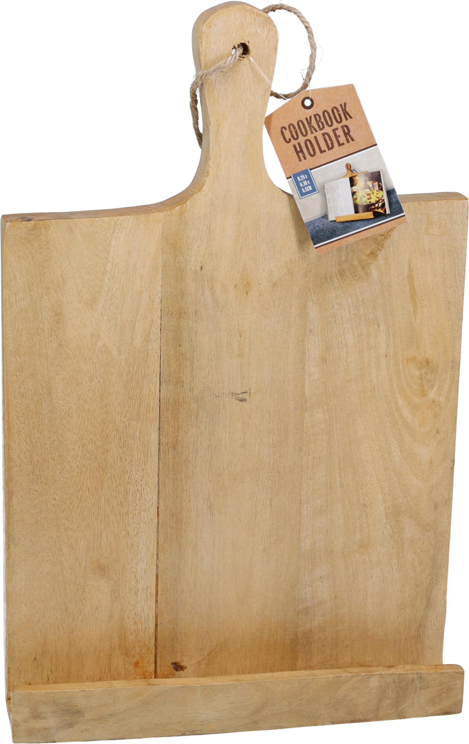 Kookboekstandaard hout 38x25x6,5cm Kookboekstandaard hout 38x25x6,5cm