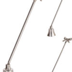 Kaarsendover 23x5x4,5cm - Zilver